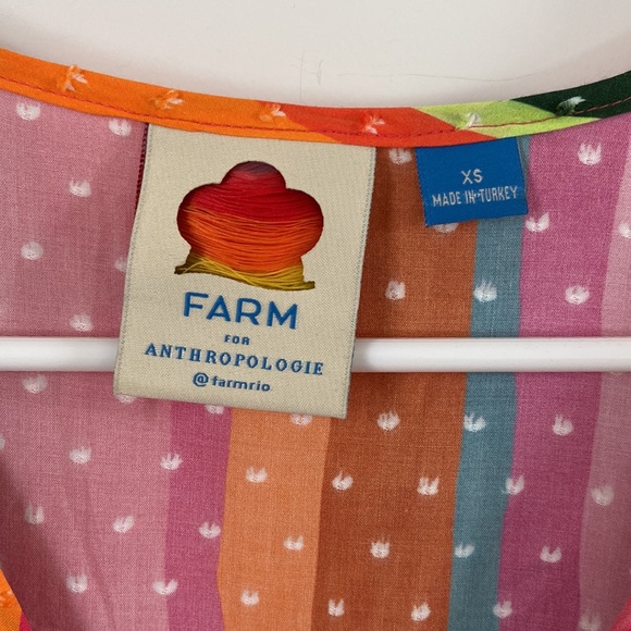 Farm Rio Multi Color Striped Dress XS - Picture 4 of 8
